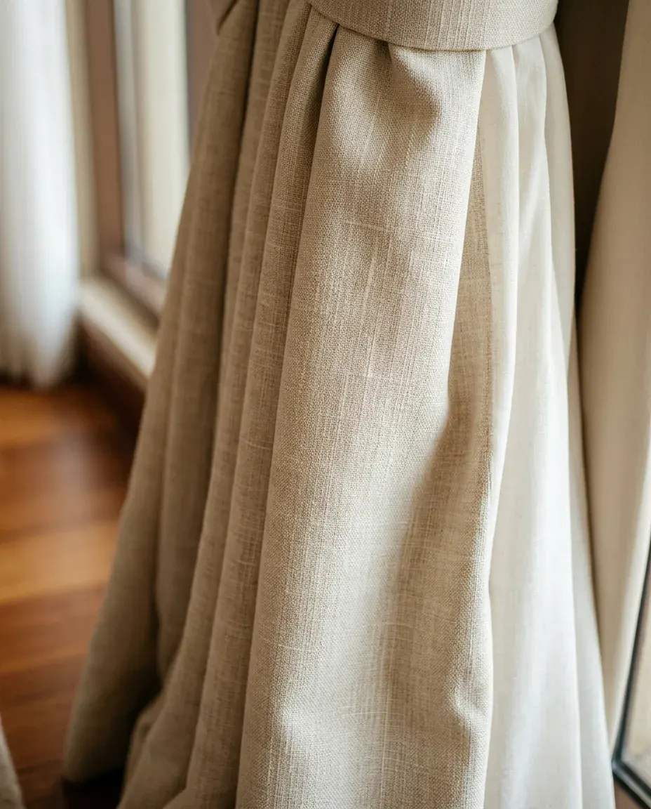 Curtain fabric detail